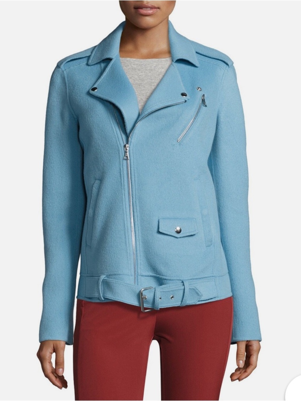 Theory ~ Tralsmin Double-Face Moto Jacket Petite